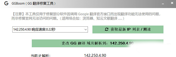 GGBoom(谷歌翻译修复软件) v1.0 免费绿色版 - 第1张  | 最后的面包